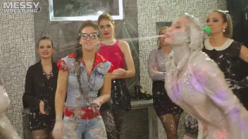 Messy Wrestling: Tattooed Beauty, Ripped Clothes & Lots Of Mud Covered Booby & Booty! Screencap 70 on www.sinx.com