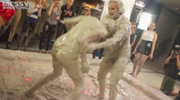 Messy Wrestling: Tattooed Beauty, Ripped Clothes & Lots Of Mud Covered Booby & Booty! Screencap 73 on www.sinx.com