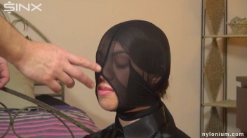 Submissive Nylon Masked Beauty Used As Cum Slut Screencap 1 on www.sinx.com