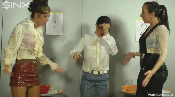 Sexy egg experts get into a sloppy foodfight Screencap 43 on www.sinx.com