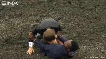 Muddy Mixed Wrestling For Arguing Couple - Cam 1 Screencap 16 on www.sinx.com