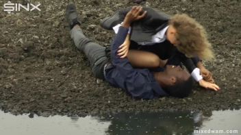 Muddy Mixed Wrestling For Arguing Couple - Cam 1 Screencap 17 on www.sinx.com