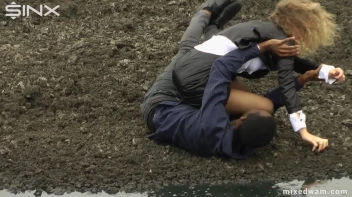 Muddy Mixed Wrestling For Arguing Couple - Cam 1 Screencap 18 on www.sinx.com