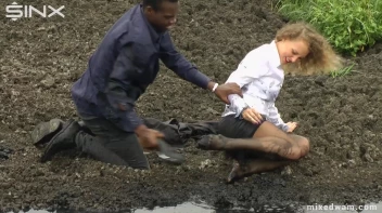 Muddy Mixed Wrestling For Arguing Couple - Cam 1 Screencap 22 on www.sinx.com