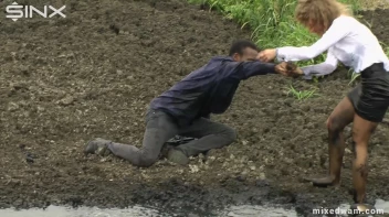 Muddy Mixed Wrestling For Arguing Couple - Cam 1 Screencap 24 on www.sinx.com