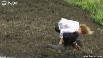 Muddy Mixed Wrestling For Arguing Couple - Cam 1 Screencap 25 on www.sinx.com