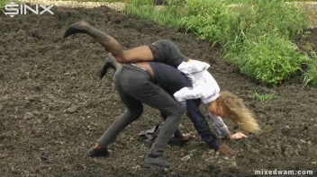 Muddy Mixed Wrestling For Arguing Couple - Cam 1 Screencap 26 on www.sinx.com