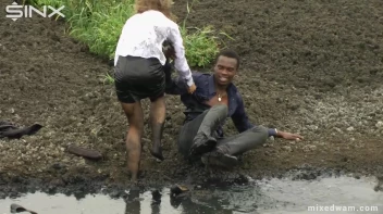 Muddy Mixed Wrestling For Arguing Couple - Cam 1 Screencap 27 on www.sinx.com