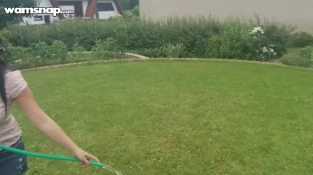 Water The Flowers, Then The Eurobabes! Screencap 23 on www.sinx.com