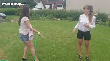 Water The Flowers, Then The Eurobabes! Screencap 5 on www.sinx.com