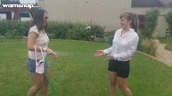 Water The Flowers, Then The Eurobabes! Screencap 8 on www.sinx.com