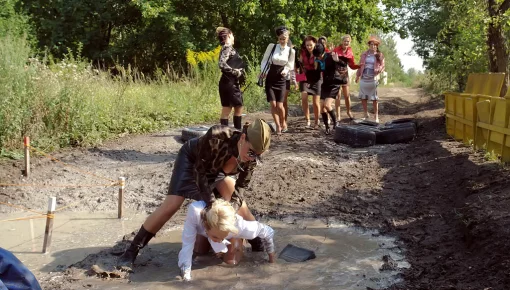 Top scene - Wam Obstacle Course Destroys Entire Wardrobe