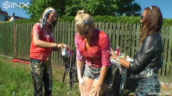 Extreme WAM Games Leave Hot Girls Covered Screencap 14 on www.sinx.com