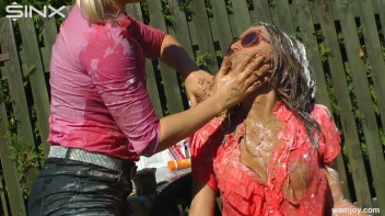 Extreme WAM Games Leave Hot Girls Covered Screencap 27 on www.sinx.com