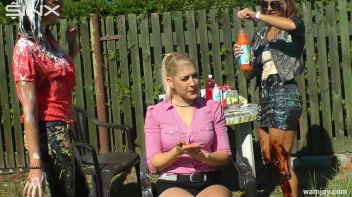 Extreme WAM Games Leave Hot Girls Covered Screencap 4 on www.sinx.com