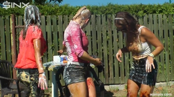 Extreme WAM Games Leave Hot Girls Covered Screencap 41 on www.sinx.com