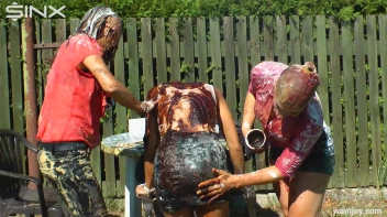 Extreme WAM Games Leave Hot Girls Covered Screencap 44 on www.sinx.com