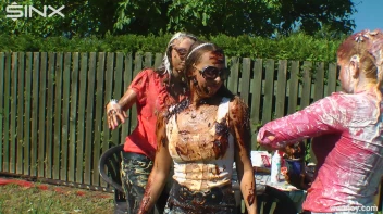 Extreme WAM Games Leave Hot Girls Covered Screencap 47 on www.sinx.com