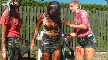 Extreme WAM Games Leave Hot Girls Covered Screencap 51 on www.sinx.com