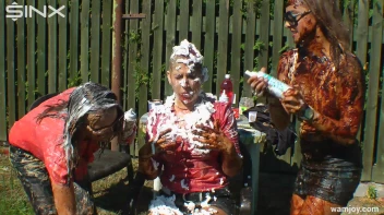 Extreme WAM Games Leave Hot Girls Covered Screencap 54 on www.sinx.com