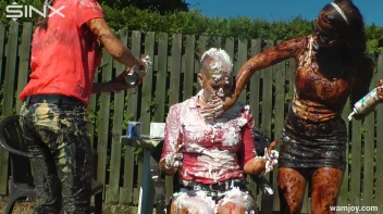 Extreme WAM Games Leave Hot Girls Covered Screencap 55 on www.sinx.com