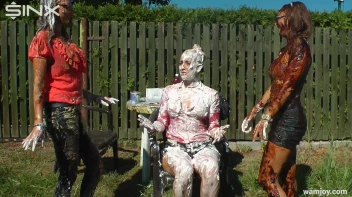 Extreme WAM Games Leave Hot Girls Covered Screencap 63 on www.sinx.com