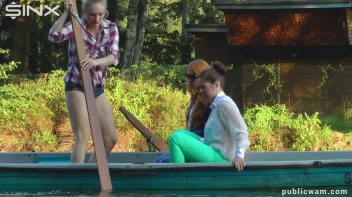 Boating Babes End Up Wet And Messy - Cam 2 Screencap 1 on www.sinx.com