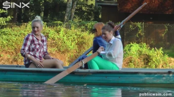 Boating Babes End Up Wet And Messy - Cam 2 Screencap 10 on www.sinx.com