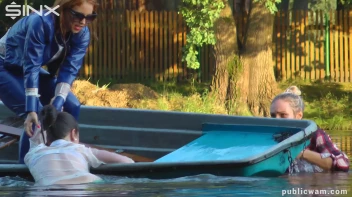 Boating Babes End Up Wet And Messy - Cam 2 Screencap 29 on www.sinx.com