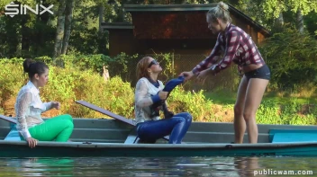 Boating Babes End Up Wet And Messy - Cam 2 Screencap 34 on www.sinx.com