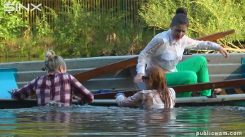 Boating Babes End Up Wet And Messy - Cam 2 Screencap 38 on www.sinx.com