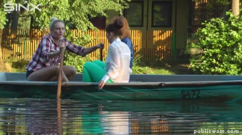 Boating Babes End Up Wet And Messy - Cam 2 Screencap 4 on www.sinx.com