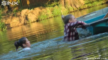 Boating Babes End Up Wet And Messy - Cam 2 Screencap 47 on www.sinx.com