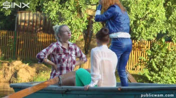 Boating Babes End Up Wet And Messy - Cam 2 Screencap 6 on www.sinx.com