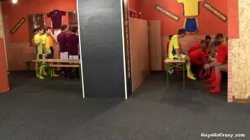 GGC 33 Behind The Locker Room Door Part 1 Screencap 3 on www.sinx.com