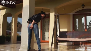 MILF Pisses Herself On The Porch Screencap 28 on www.sinx.com