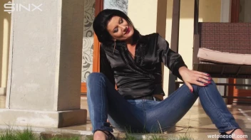 MILF Pisses Herself On The Porch Screencap 34 on www.sinx.com