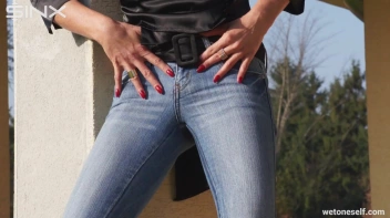 MILF Pisses Herself On The Porch Screencap 15 on www.sinx.com