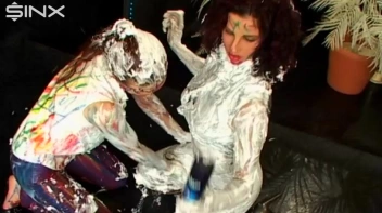 Playful Clothed Babes Get Wet And Messy Screencap 79 on www.sinx.com