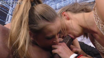 Blondies & The Black, Beauties & The Beast, Blowjobs & The Blob - Natural Born Bitches Bang Backstage! Bet On It! Screencap 47 on www.sinx.com