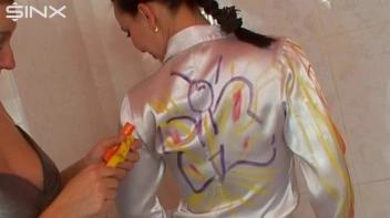 Perfectly Perverted Painting Screencap 27 on www.sinx.com