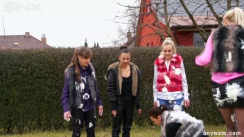 Clothed Food Fight Gets Out Of Control - Cam 2 Screencap 53 on www.sinx.com