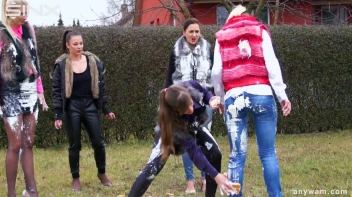 Clothed Food Fight Gets Out Of Control - Cam 2 Screencap 63 on www.sinx.com