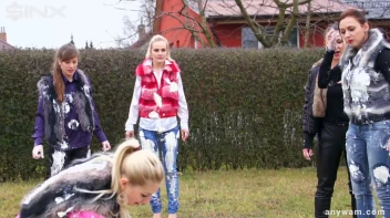 Clothed Food Fight Gets Out Of Control - Cam 2 Screencap 73 on www.sinx.com