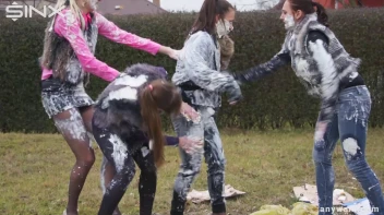 Clothed Food Fight Gets Out Of Control - Cam 2 Screencap 87 on www.sinx.com