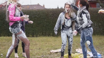 Clothed Food Fight Gets Out Of Control - Cam 2 Screencap 88 on www.sinx.com