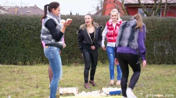 Clothed Food Fight Gets Out Of Control - Cam 2 Screencap 24 on www.sinx.com