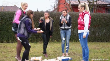 Clothed Food Fight Gets Out Of Control - Cam 2 Screencap 26 on www.sinx.com