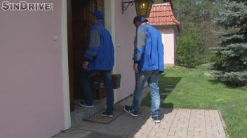 Plumbers Get A Taste Of Alexa Candy As They Plug Up Her Ass Pipe And Pound Her Mega Tits Screencap 11 on www.sinx.com