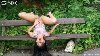 Sexy Pisser Caught Peeing In The Park Screencap 20 on www.sinx.com